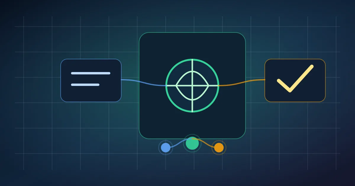 Local editorial illustration showing a network brain, control interface and validation signal.